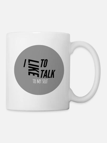 Ich rede gerne - Tasse - Weiß