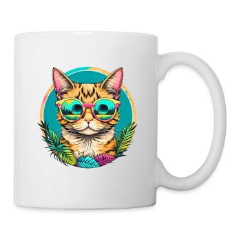 Tropical Cat - Mug - white - Right