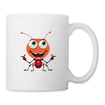Ant Cartoon Kawaii Watercolor Illustration - Mug - white - Right