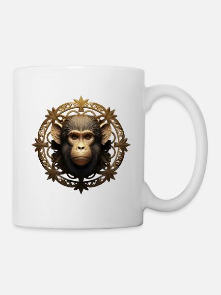 Monkey Logo - Mug blanc - blanc