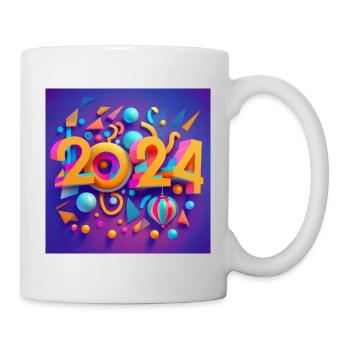 Happy New Year 2024 - Mug - white - Right