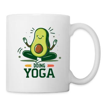 Doing Yoga Avocado Meditation - Mug - white - Right