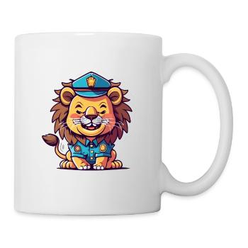 Löwe - Tasse - Weiß - Rechts
