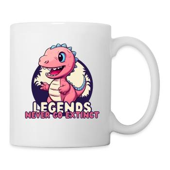 Dinosaurs - Legends, Never Go Extinct - Mug - white - Right