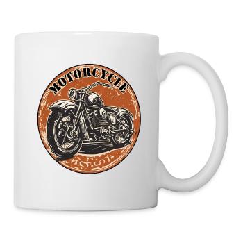 Motorcycle Logo / Bike / Two-Wheeler / Vehicle / Motors - Mug - white - Right