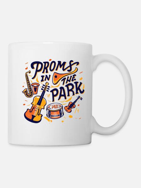 Proms im Park Typografie - Tasse - Weiß