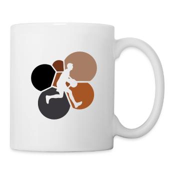 Basketballspieler Basketballer Dunk - Tasse - Weiß - Rechts