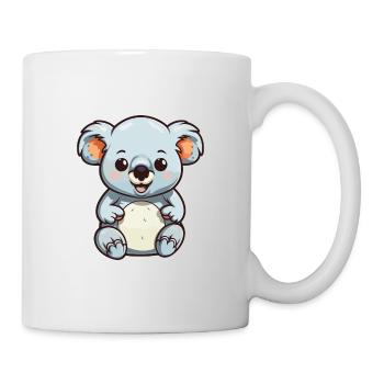 koala Cartoon Kawaii Aquarelle Illustration - Mug blanc - blanc - Droite