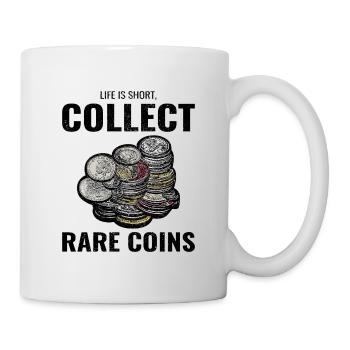 Coin Collecting Collector Numismatic Numismatist - Mug - white - Right