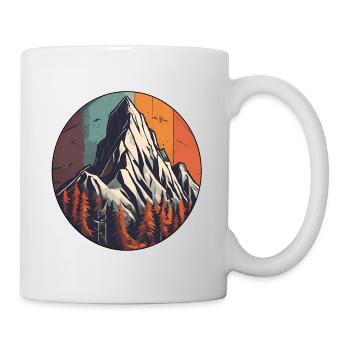 Berg / Gipfel / Wandern / Bergsteigen / Natur - Tasse - Weiß - Rechts