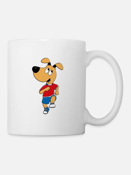 SPORT - HUND - LAUFEN - HUNDE - HUNDESPORT - Tasse - Weiß