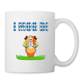 MEERSCHWEINCHEN - TIER - BLUMEN - I MOG DI - Tasse - Weiß - Rechts