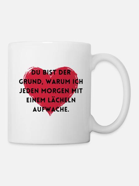 Du bist der Grund. - Tasse - Weiß