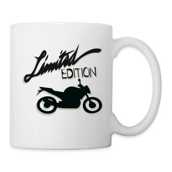 Motorrad in limitierter Auflage - Tasse - Weiß - Rechts
