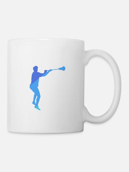 Lacrosse Intercrosse Crosse field - Tasse - Weiß