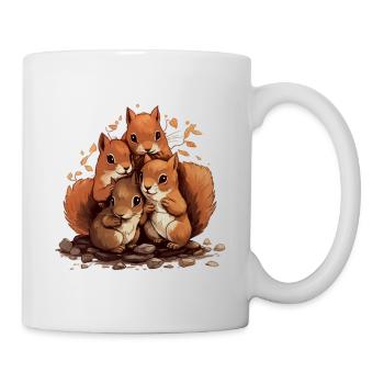 Eichhörnchen - Tasse - Weiß - Rechts