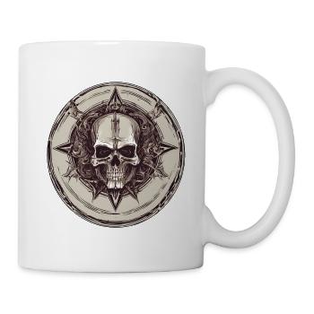 Cobraskull / Crâne / Squelette / Gothique / Horreur - Mug blanc - blanc - Droite