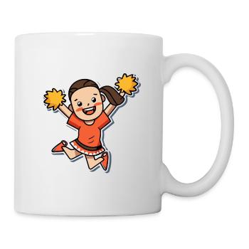 Cheerleader Mädchen Geschenk - Tasse - Weiß - Rechts