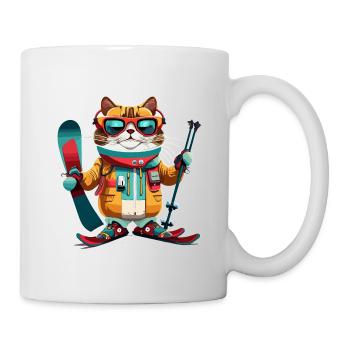 Ski - Tasse - Weiß - Rechts