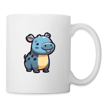 Tapir-Karikatur-Kawaii-Aquarell-Illustration - Tasse - Weiß - Rechts