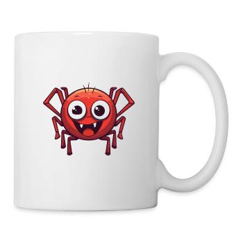Spider Cartoon Kawaii Aquarelle Illustration - Mug blanc - blanc - Droite