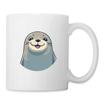 Illustration aquarelle Kawaii Cartoon Cartoon - Mug blanc - blanc - Droite