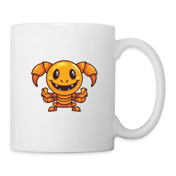 Scorpion Cartoon Kawaii Aquarelle Illustration - Mug blanc - blanc - Droite