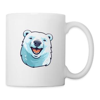 Polar Bear Cartoon Kawaii Watercolor Illustration - Mug - white - Right