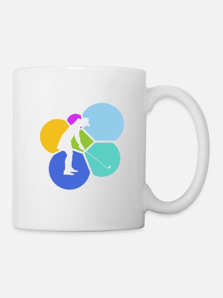 Golf Golfen Golfer Golfschläger - Tasse - Weiß