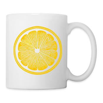 Zitrone für einen Zitronen Liebhaber - Tasse - Weiß - Rechts