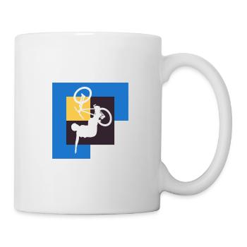 Mountain Biking Trail BMX Biker - Mug - white - Right