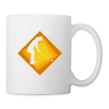 Golfer Golfen Golfer - Tasse - Weiß - Rechts