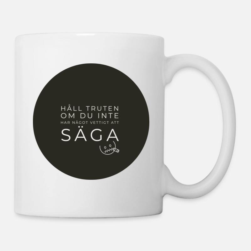 Halte den Bauch - Tasse - Weiß
