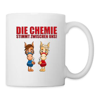 PFERDE - PFERD - CHEMIE - CHEMIKER - LIEBE - LOVE - Tasse - Weiß - Rechts