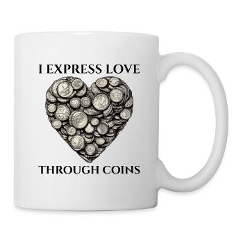 Coin Collecting Collector Numismatic Numismatist - Mug - white - Right