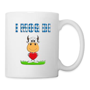 I MOG DI - KUH - HERZ - LIEBE - VERLIEBT - TIER - Tasse - Weiß - Rechts