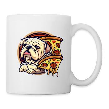 Pizza - Tasse - Weiß - Rechts