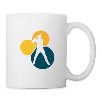 Baseballer Batting - Mug - white - Right