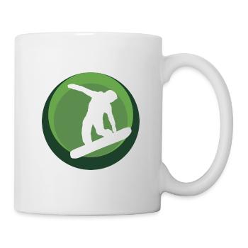 Snowboard Snowboarder Snowboarding - Mug - white - Right