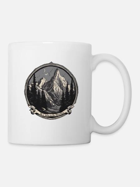 Aventure / Montagne / Pics / Randonnée - Mug blanc - blanc