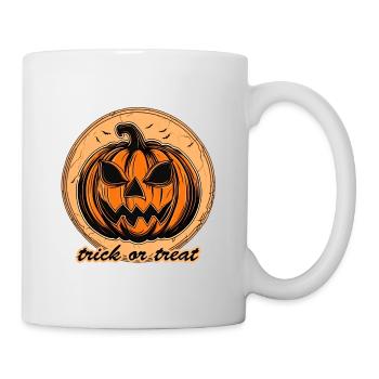 Trick or Treat / Halloween / Citrouille / Octobre - Mug blanc - blanc - Droite