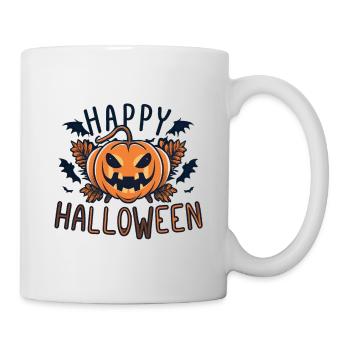 Joyeuse citrouille d’Halloween - Mug blanc - blanc - Droite