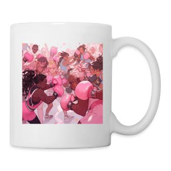 Le Combat Rose - Mug blanc - blanc - Droite