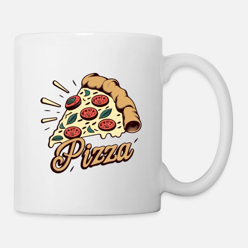 Pizza - Tasse - Weiß