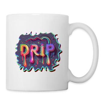 Colorful Faded Rapper Style Design - Mug - white - Right
