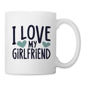 J'aime ma petite amie - Mug blanc - blanc - Droite