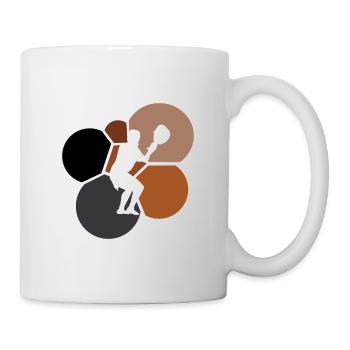 Lacrosse Intercrosse field Intercrosse - Mug - white - Right