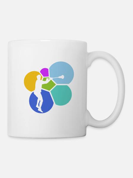 Lacrosse Intercrosse box Crosse - Tasse - Weiß