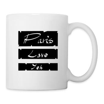 Paris Love Yeh - Tasse - Weiß - Rechts