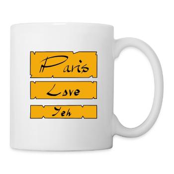 Paris Love Yeh - Tasse - Weiß - Rechts